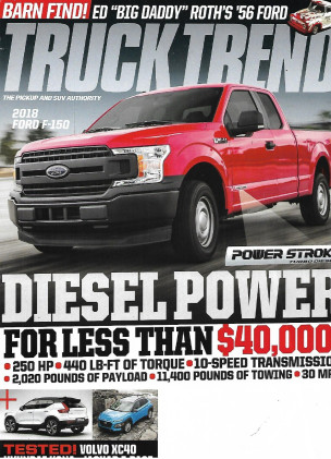 TRUCK TREND 2018 SEPT - VOLVO XC40, HYUNDAI KONA, JAGUAR E-PACE, '18 FORD F-150